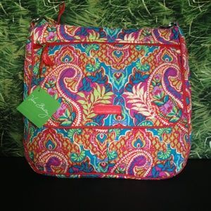 NWT VERA BRADLEY DOUBLE ZIP MAIL PAISLEY PARADISE